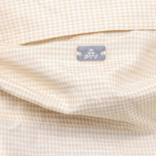 B7918 camicia manica lunga PEUTEREY QUADRETTI BEIGE shirt woman