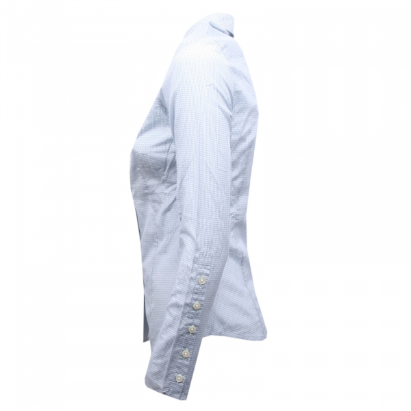 B7994 camicia manica lunga donna PEUTEREY bianco/azzurro shirt woman