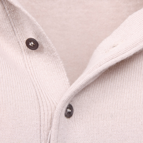 B8276 maglione uomo DI ADAMO beige cashmere sweater men