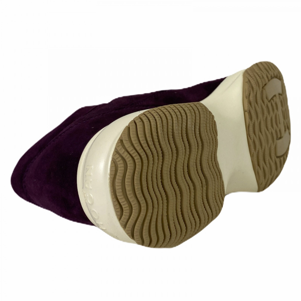 B98 sneakers donna HOGAN INTERACTIVE suede violet shoes women