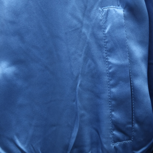 C0278  giacca donna (+) PEOPLE KALI turchese blu seta bomber jacket woman