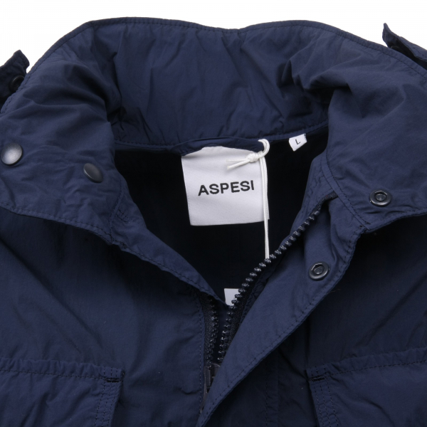 C0352 giacca donna ASPESI DAKARINA blu giubbotto jacket woman