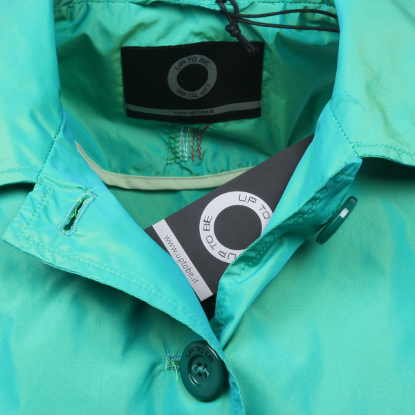 C0364 giacca donna UP TO BE PRIMULA verde acqua trench jacket woman