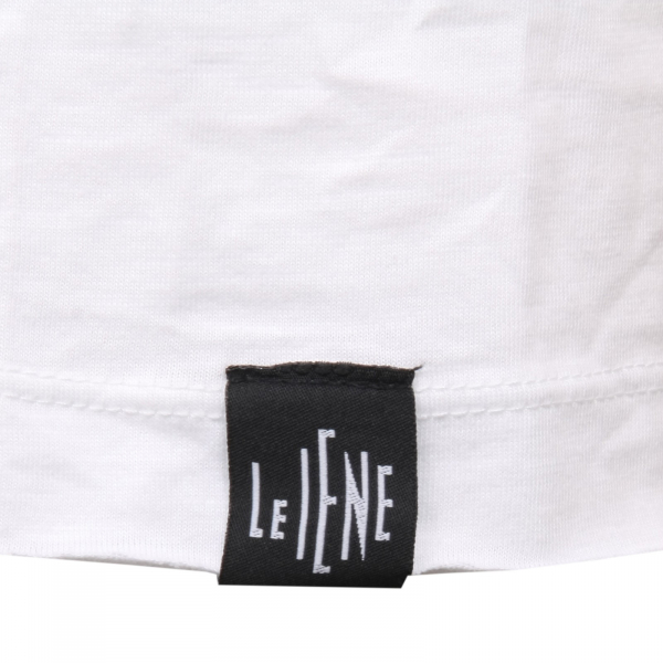 C0676 maglia uomo LE IENE bianco/nero/rosso t-shirt men