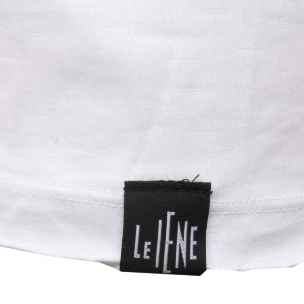 C0684 maglia uomo LE IENE bianco/nero t-shirt men
