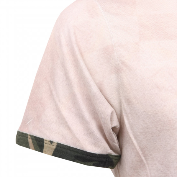 C0694 maglia uomo MANYMAL beige multicolor t-shirt men