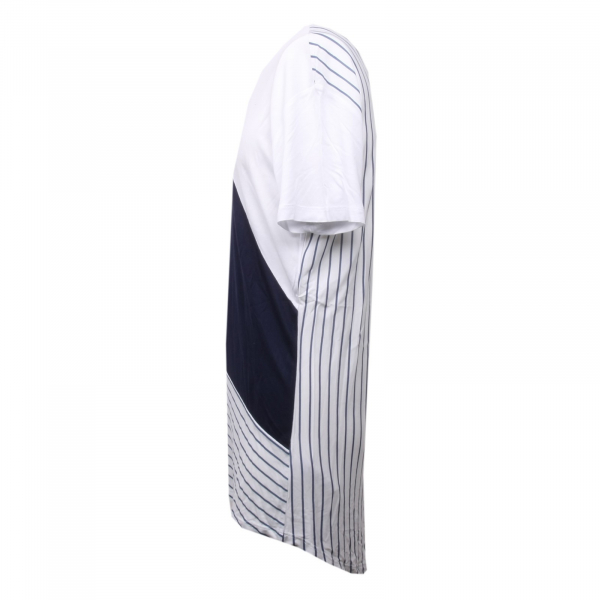 C0718 maglia uomo OUTFIT blu/bianco t-shirt men