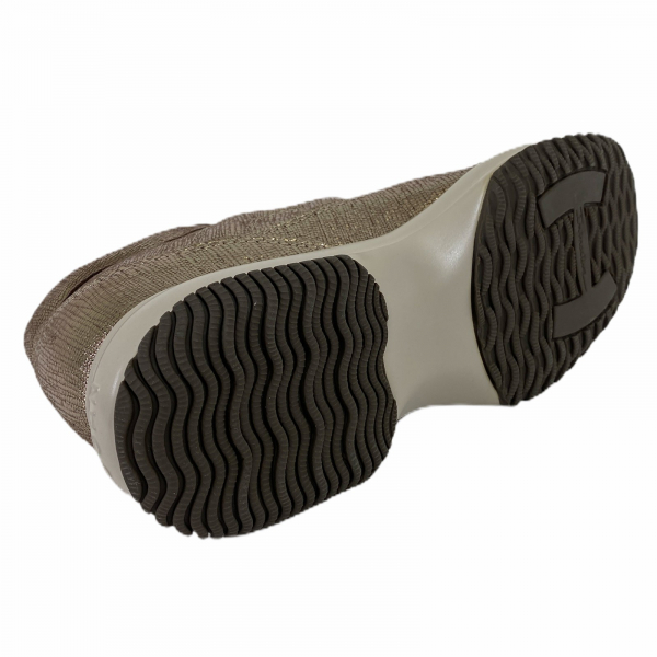 C07 sneakers donna HOGAN INTERACTIVE bronze brown metallic shoes women