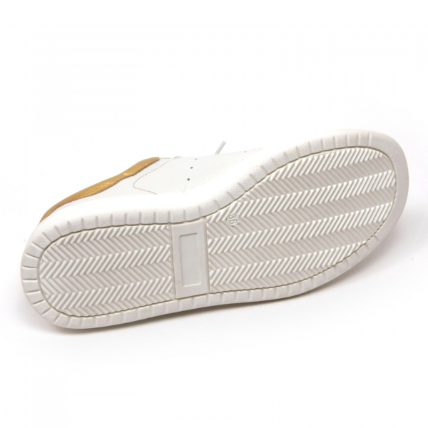 C1236 sneaker bimbo MOMINO RAM scarpa bianco/oro shoe kid
