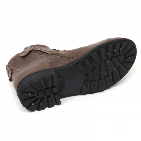 C1274 scarponcino bimbo MOMINO MUSTANG scarpa anfibio tortora boot shoe kid