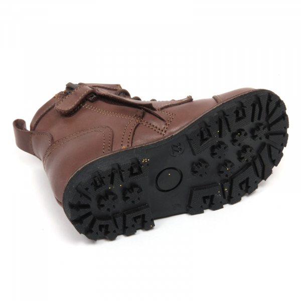C1322 scarponcino bimbo MOMINO ALFA scarpa anfibio marrone boot shoe kid