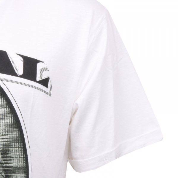 C1522 maglia uomo TEE-TREND COUTURE bianco/verde t-shirt men