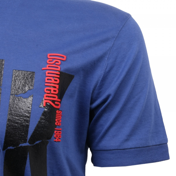 maglia uomo DSQUARED D2 blu/nero t-shirt men