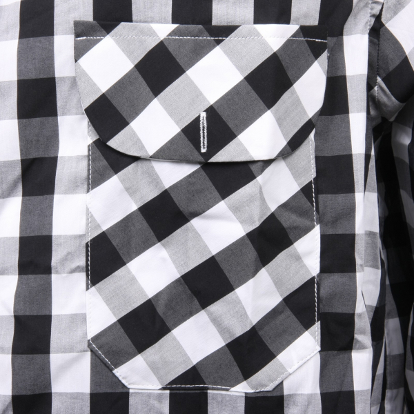 C2932 camicia uomo MINIMAL bianco/nero shirt men