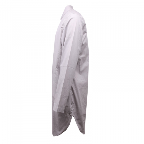 C3176 camicia coreana uomo MINIMAL grigio overlong shirt men