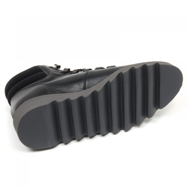 C3592 scarponcino donna ANTICA CUOIERIA scarpa nero boot shoe woman