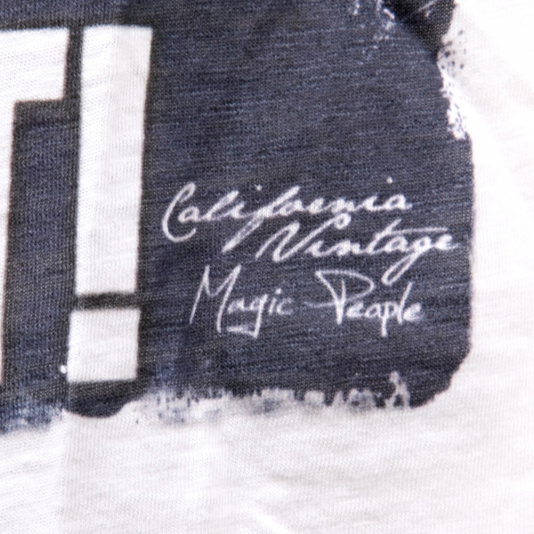 C4564 maglia donna CALIFORNIA VINTAGE bianco t-shirt woman