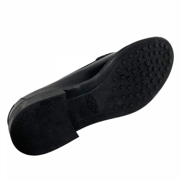 C64 mocassino donna TOD'S GOMMA RU black loafer woman