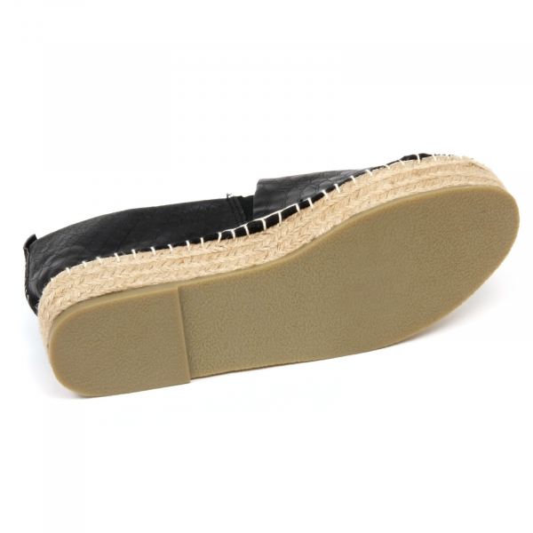 C6910 scarpa donna IMPERFECT espadrillas nero shoe woman