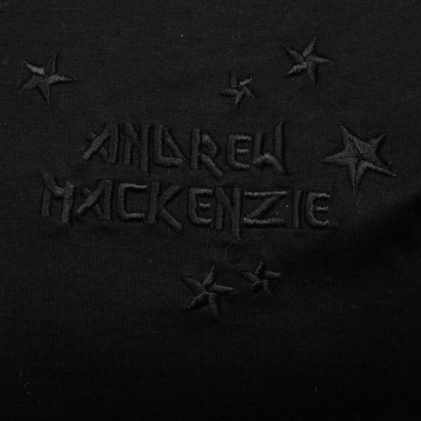 C7096 maglia uomo ANDREW MACKENZIE polo nero t-shirt man