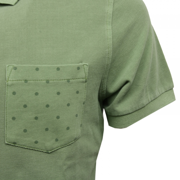 C7190 polo maglia uomo XBRAND verde t-shirt men