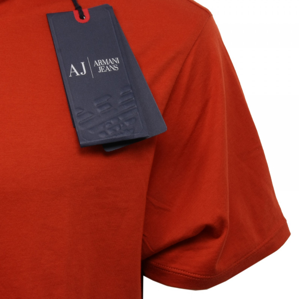 C7362 maglia uomo ARMANI JEANS arancione scuro t-shirt man
