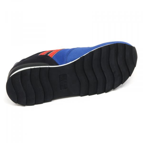 C7488 sneaker uomo HOGAN REBEL R261 scarpa blu scuro/blu shoe man