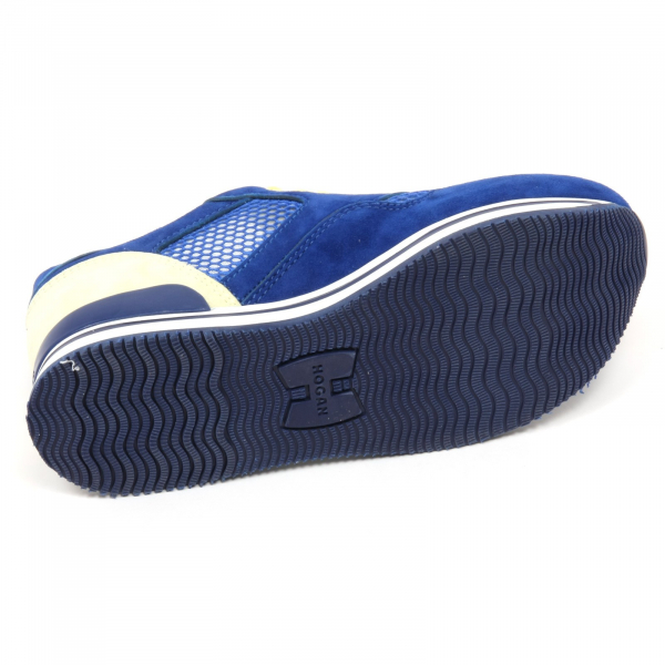 C7898 sneaker donna HOGAN H222 scarpa bluette/crema shoes woman