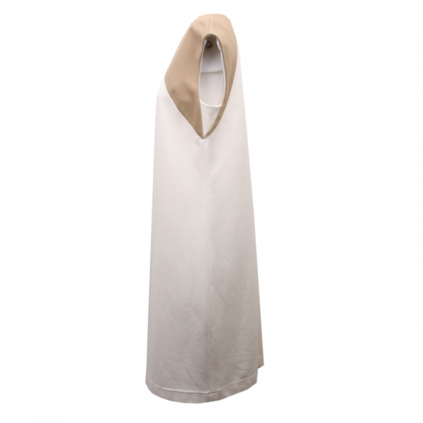 C8502 vestito donna FAY avorio/beige smanicato abito dress sleeveless woman