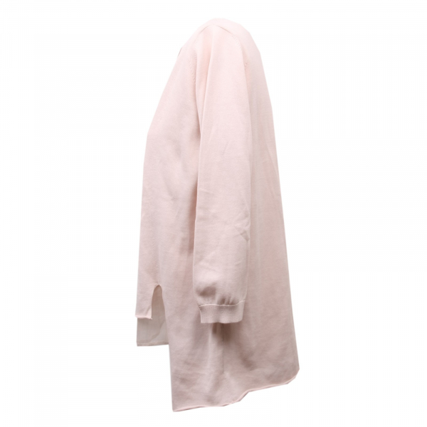 C8646 maglia donna FABIANA FILIPPI cotone rosa antico pink sweater cotton woman