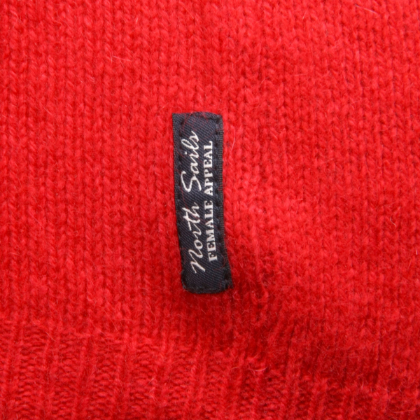 C8696 maglione donna NORTH SAILS lana rosso v neck sweater woman