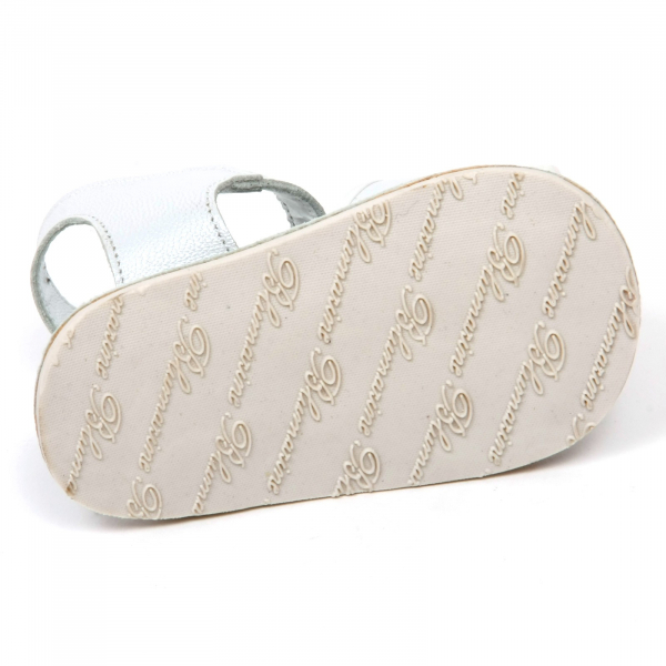 D9578 sandalo culla bimba BLUMARINE BABY scarpa bianco perlato shoe kid