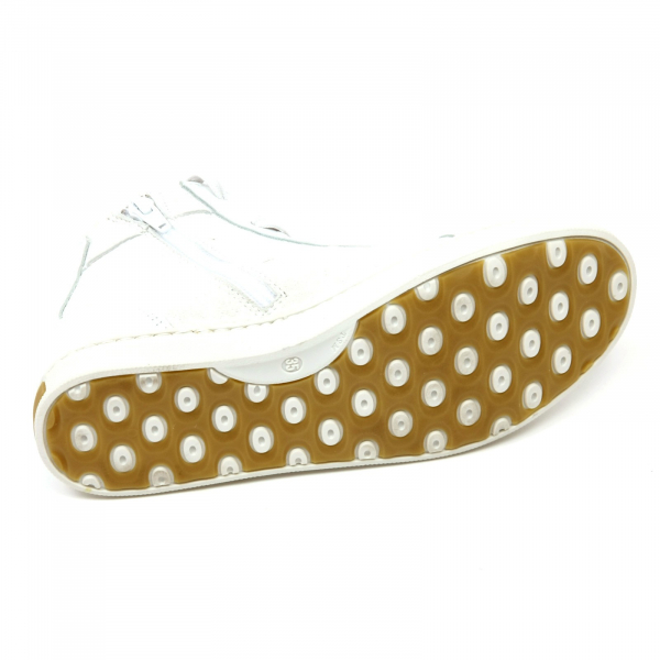 C9734 sneaker alta bimba SIMONETTA scarpa bianco borchie shoe kid girl
