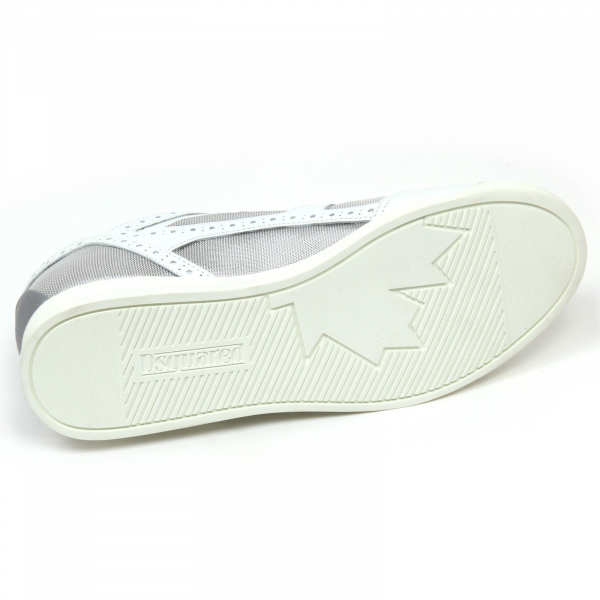 D0152 sneaker uomo DSQUARED2 LUCKY scarpa bianco/avio/nero shoe man
