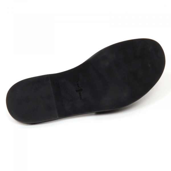 D0526 sandalo donna CAR SHOE scarpa ciabatta nero shoe woman