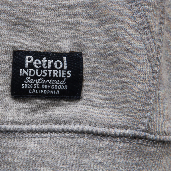 D1112 felpa uomo PETROL INDUSTRIES grigio grey sweatshirt men