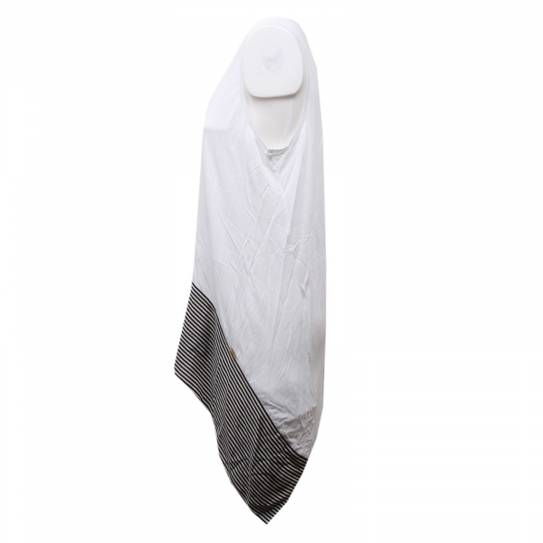 D1266 canotta donna FAY asimmetrica overlong t-shirt sleeveless white silk