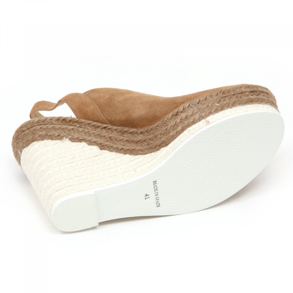 D2606 zeppa donna ESPADRILLES sandalo shoe woman
