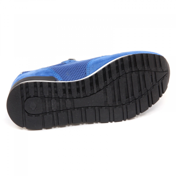 D2846 sneaker donna P448 ALABAMA tissue blue shoe woman