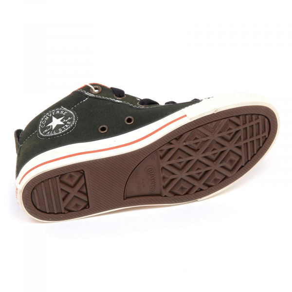 D2988 sneaker bimbo CONVERSE ALL STAR scarpe verde/nero shoe kid green