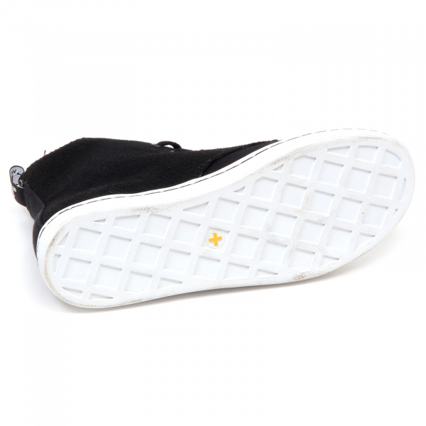 D4156 (without box) sneaker donna DR. MARTENS nero tissue/felt shoe woman