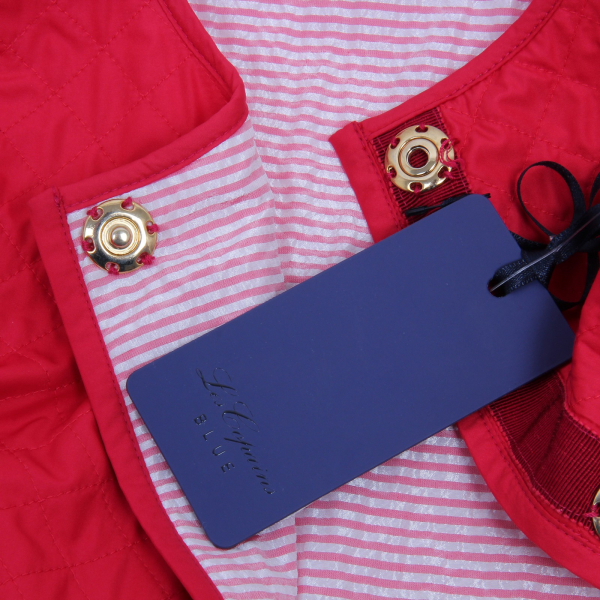 D5190 giacca donna LES COPAINS BLUE rosso red jacket woman
