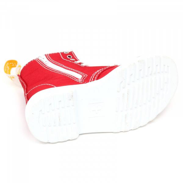 D5668  anfibio bimbo tissue DR. MARTENS rosso shoe boot kid
