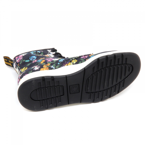 D6490  sneaker donna DR. MARTENS nero fantasia shoe woman