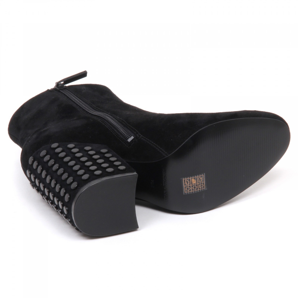 E0456 tronchetto donna nero KENDALL + KYLIE suede boot shoe woman
