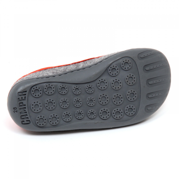 E1328 (without box) sneaker bimbo orange/grey CAMPER leather/tissue shoe kid