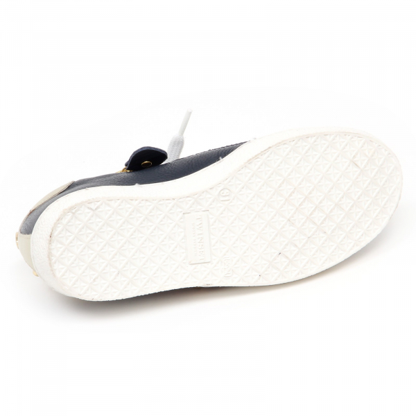 E1442 sneaker bimba blu TWIN-SET SIMONA BARBIERI scarpe borchie shoe kid girl