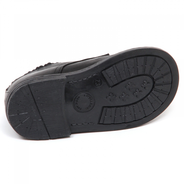 E1434 scarpa bimba nero TWIN-SET SIMONA BARBIERI leather shoe kid girl
