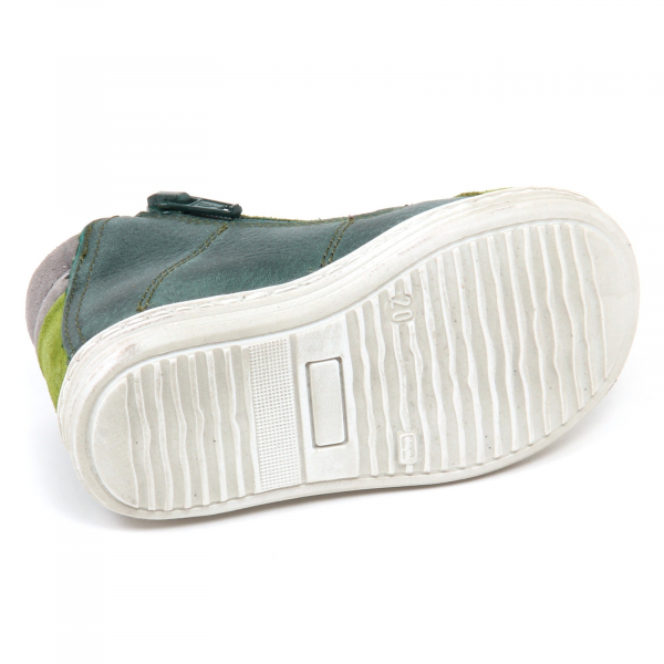 E1642 sneaker bimbo green BIKKEMBERGS WORD MID H18 scarpe shoe kid baby