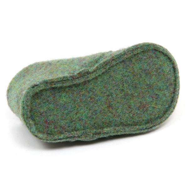 E1786 scarpa culla bimbo tissue ABA scarpine green shoe baby